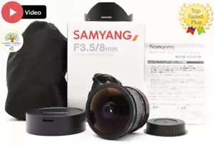【MINT w/Box】Samyang 8mm f/3.5 UMC CS II Fisheye Lens Canon EF Mount From Japan - Picture 1 of 20