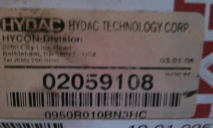 HYDAC 02059108 HYDRAULIC   FILTER ELEMENT - Picture 1 of 2
