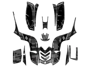 All Years RAPTOR 80 APACHE Grey Senge Graphics Kit Compatible with Yamaha - Bild 1 von 7