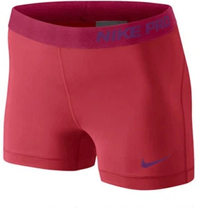 NEW NIKE PRO [S] Women's 3" Compression Yoga/Gym Shorts-Punch/Fuchsia 589364-603 - Picture 1 of 1
