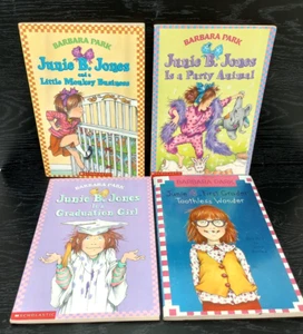 Lot of 4 Junie B Jones Paperback Chapter Book 2 10 17 20 Barbara Park YA - Picture 1 of 7
