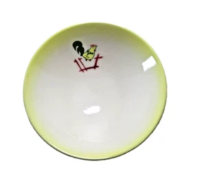 Brock of California Farmhouse Pottery Large Serving Bowl 3 Footed Rooster 9.75" - Picture 1 of 6