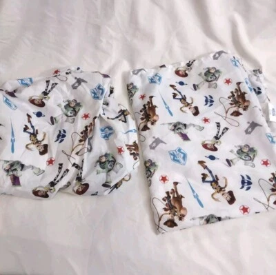 Original Toy Story Toddler Bed Crib Sheets Fitted Flat Disney 2 PC Woody Jessie  - Image 1 of 4