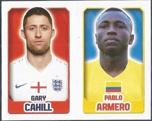 TOPPS ENGLAND 2014- #127-169-COLOMBIA-PABLO ARMERO-ENGLAND-GARY CAHILL - Foto 1 di 1