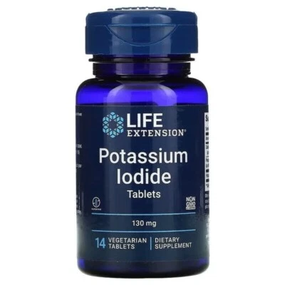 14 Pot Iodide anti-nuke pills 130mg, same as IOSAT/ThyroSafe. UK seller. - Image 1 of 2