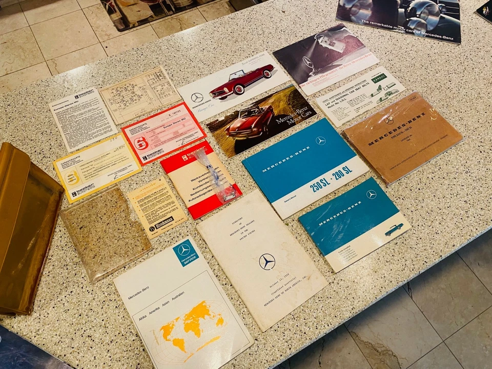 MERCEDES BENZ 250SL 280SL ПАГОДА ВЛАДЕЛЬЦЕВ РУКОВОДСТВО ПОЛНЫЙ КОМПЛЕКТ ОРИГИНАЛ - Изображение 1 из 4