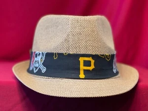 MLB Pittsburgh Pirates Unisex Sommer Fedora Panama Strohhut mit Band - Bild 1 von 26