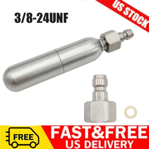 Paintball PCP,12g Refillable CO2 Cartridge With 8mm Male/Quick Disconnect Plug H - Picture 1 of 7