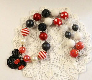 Grueso, collar de chicle, aplastamiento de pastel, bebé/niña, esmalte, cumpleaños/fotos, (bg9) - Imagen 1 de 3