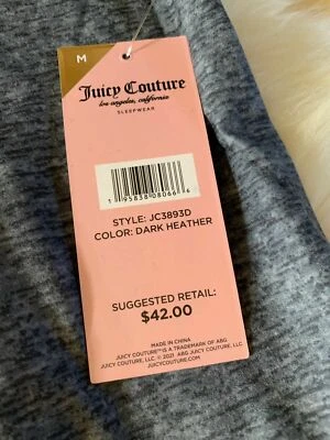 Juicy Couture Two Pieces Sleepwear/Loungewear with Neon Brand Logo Script NWT - Image 1 of 4