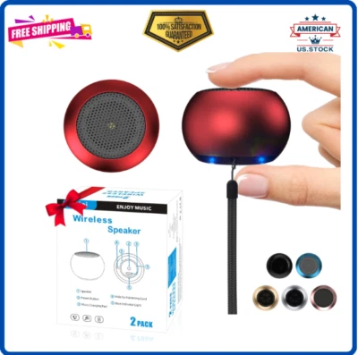 AUKSKY 2Pack Portable Mini Speaker, Bluetooth Tiny Speaker,Wireless Micro Speaker for P