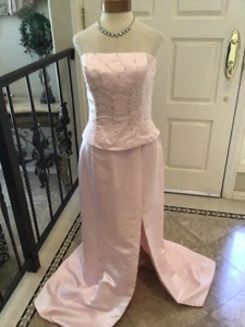 NUEVO CON ETIQUETAS Vestido Alfred Angelo Fiesta Formal Ocasión Social Rosa 14 EE. UU. - Imagen 1 de 9