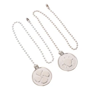 2 Pcs Ceiling Fan Pendant Hanging Chain Pull Cord Extension Pulls - Picture 1 of 11