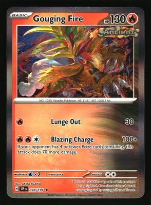 SV08: Surging Sparks #038/191 Gouging Fire Holofoil - Image 1 of 2