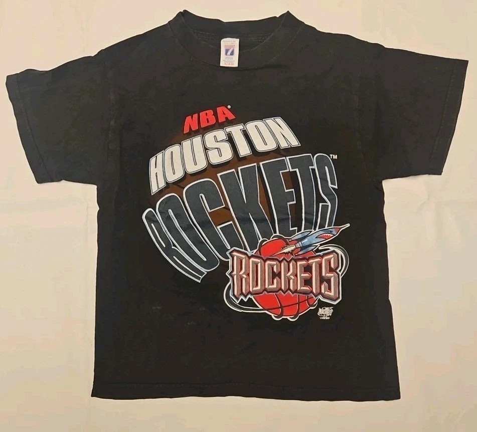 90's Vintage Logo 7 Houston Rockets NBA T-shirt Boys XL 18 - 20 - Image 1 of 4