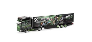 Herpa 318907 - 1/87 DAF XG+ Rimorchio Con Tende "TET/Jubiläum" - Nuovo - Foto 1 di 1