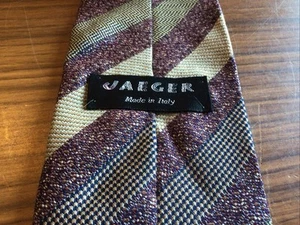 Corbata Jaeger para hombre 100 % clásica de seda ~ 9 cm de ancho ~ 146 cm de largo - Imagen 1 de 5