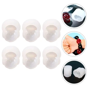 6 piezas moldes de silicona cabezas de calavera para hacer joyas creativas hágalo usted mismo - Imagen 1 de 12