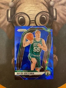 2024-25 PANINI PRIZM 236 BAYLOR SCHEIERMAN RC BLUE CRACKED ICE /125 CELTICS - Picture 1 of 2