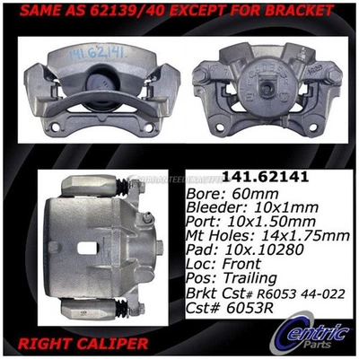 Pinza de freno delantera derecha centrada en Chevy Malibu Pontiac G6 Solstice TCP Foto 1 de 2