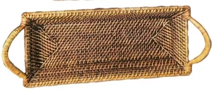 Pampered Chef Woven Selections Basket XL 16½" Wicker Serving Tray Casserole A+ - Picture 1 of 11