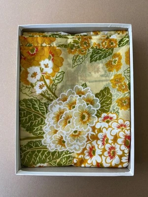 Jakson Cortina de Ducha Floral Vintage Años 60 - Verde, Naranja - Caja Original Foto 1 de 4