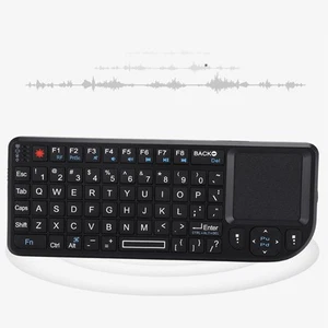 2.4GHz Wireless Touchpad/Rechargeable Mini Thin USB Backlit Keyboard Fo FG - Picture 1 of 8