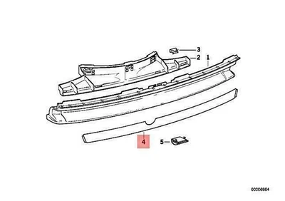 BMW E31 840Ci 850CSi Coupe Foil 51122252014 Originale Foto 1 de 4