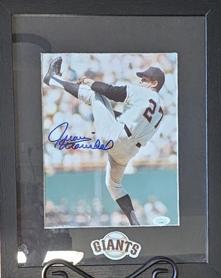 Juan Marichal HOF San Francisco Giants Signed Framed 8x10 Photo JSA COA  - Image 1 of 3