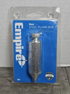 NUEVO Empire 8oz Steel Plumb Bob. #908 Envío rápido Foto 1 de 2