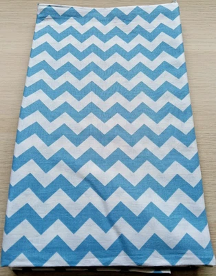 Riley Blake Fabric Blue Chevron Cotton 98cm x 108CM - Image 1 of 4