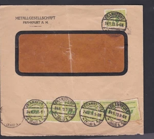 GERMANY (24CV15) 1923 Window cover with 7 x 10 million green - Folded - Picture 1 of 1