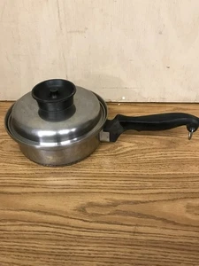 Vintage Chef's Ware Townecraft T-304 Stainless Multi-Core 1 Qt Saucepan With Lid - Picture 1 of 9