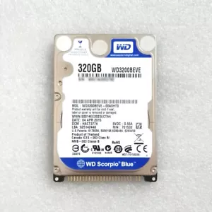 Disco duro Western Digital Scorpio Blue 320 GB WD3200BEVE 5400 RPM IDE 2,5 - Imagen 1 de 8