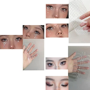 1 Set Frauen Mädchen Gesicht Aufkleber für Fotografie Hochzeiten Musik Festival Make-up - Bild 1 von 5