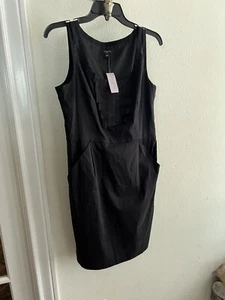 Black Ann Taylor Dress With Ruffles (with Tags) - Picture 1 of 3