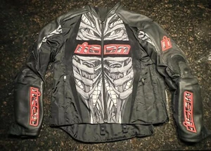 Vintage ICON SpeedFreak Leather/Poly Motorcycle Jacket Size Large/Y2K - Picture 1 of 13