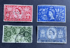 GB QEII, 1953, SG532/535 Coronation Set, Fine Used - Picture 1 of 1