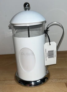 La Cafetiere 8 Cup Coffee Pot Stainless Steel/ White Brand New - Picture 1 of 8