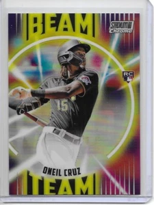 2022 Topps Stadium Club Cromado Oneil Cruz Haz Cruz Equipo Refractor Novato RC 356 - Imagen 1 de 2