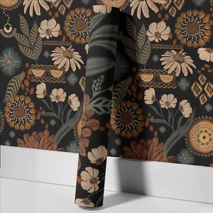 Floral 631 Peel and  Stick Wall Decoration Self-Adhesive Wallpaper 17.7"x116" - Picture 1 of 10