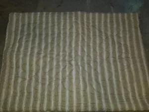 Restoration Hardware "Tan/Cream Striped" Quilted Standard Sham - Picture 1 of 5