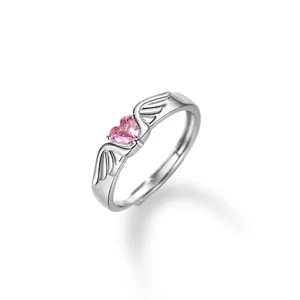 2pcs Matching Rings for Woman Man Angel Devil Open Rings Couple Rings Adjustable - Picture 1 of 6