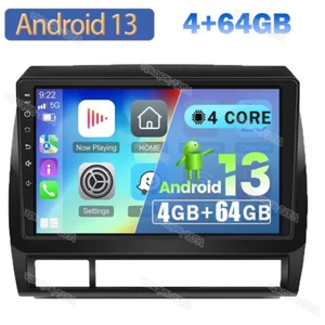 9'' Carplay For Toyota Tacoma 2005-2013 Android 13 GPS WIFI BT Car Radio Stereo - Picture 1 of 14