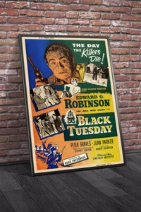 Black Tuesday 1955 Movie Poster Framed - Picture 1 of 1