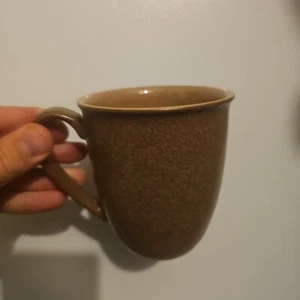 Taza de café marrón canela Denby England Footed Energy taza de gres vintage - Imagen 1 de 8