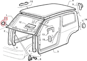 Tappo Rivestimento Scocca Anteriore Fiat Cinquecento Seicento OEM 7706765 Nuovo - Imagen 1 de 4