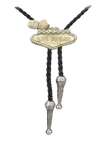 Collana Las Vegas TG273 Cravatta Western Bola Bolo Cravatta unisex - Foto 1 di 1