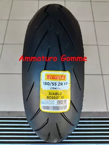180/55ZR17 73W DOT/ANNO 2024! PIRELLI DIABLO ROSSO 3 PNEUMATICO POSTERIORE GOMMA - Foto 1 di 1