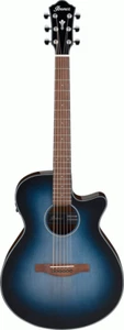 Ibanez AEG50 IBH Acoustic-Electric Guitar (Indigo Blue Burst High Gloss) - Picture 1 of 4